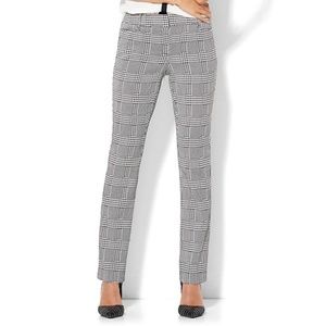 7TH AVENUE PANT - SLIM-LEG - SIGNATURE - B & W